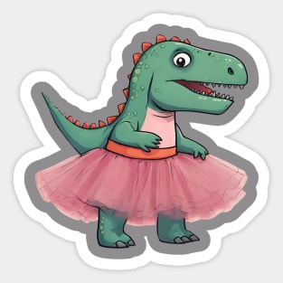 Dinosaurier in Tütü Sticker